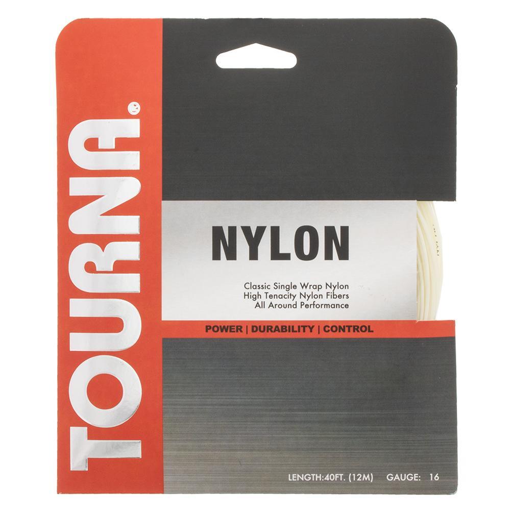 Nylon 16G Tennis String Strings TOURNA White