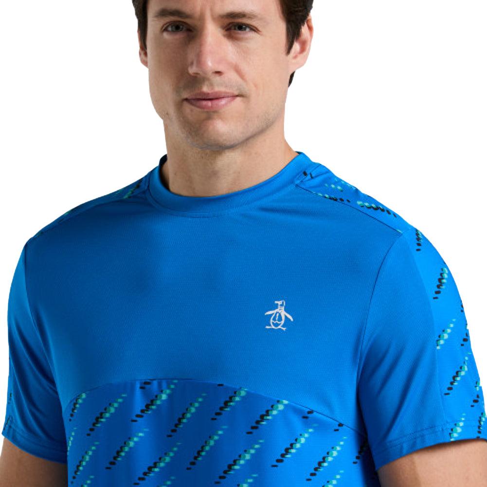 Men`s Ball Block Tennis Crew Electric Blue Lemonade PENGUIN