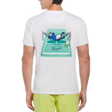 Men`s Trademark Graphic Tennis Tee Bright White PENGUIN