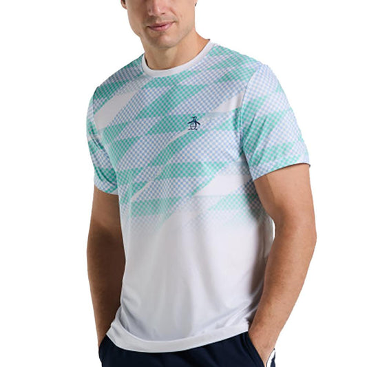 Men`s Ombre Tennis Crew Bright White PENGUIN S