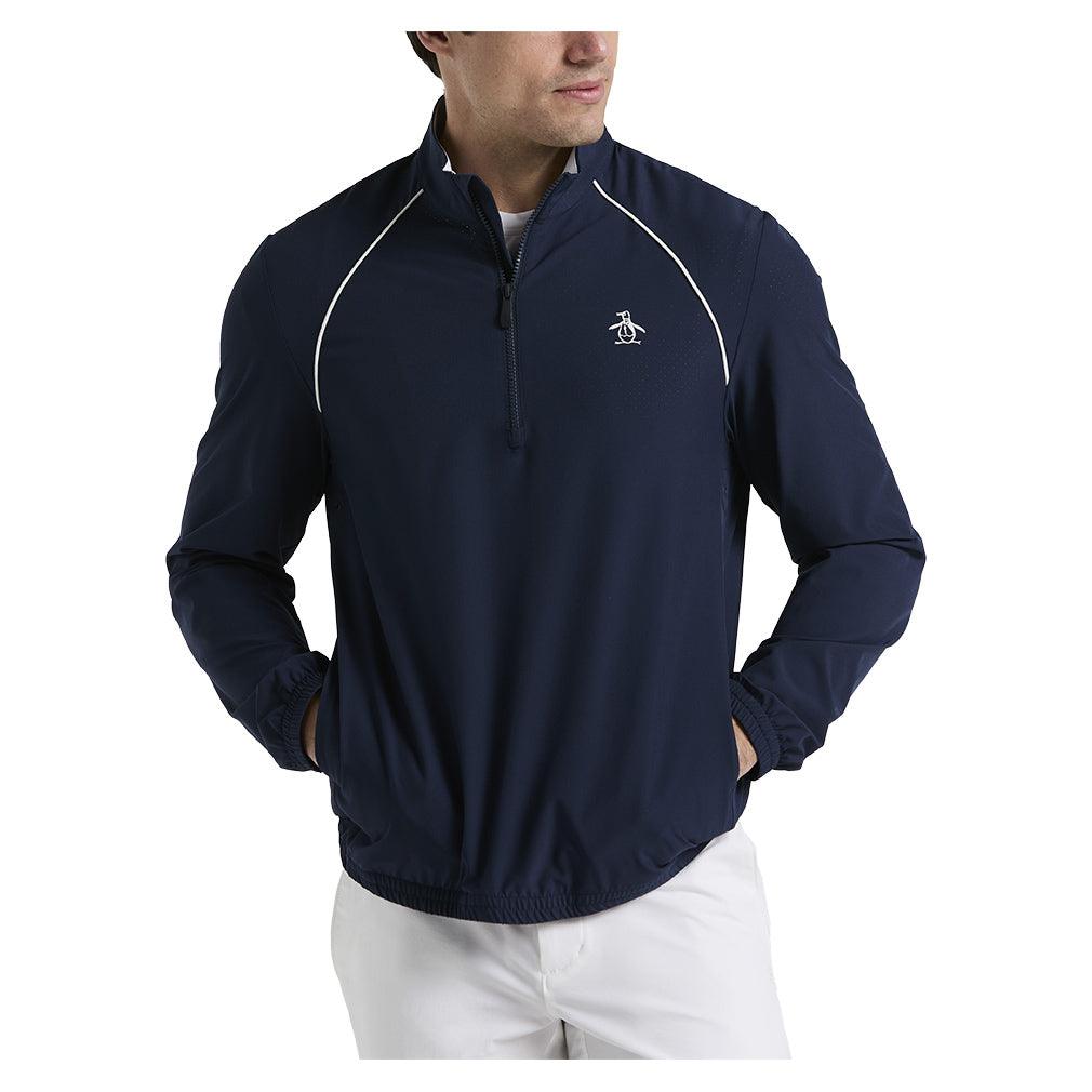 Men`s Tournament 1/4 Zip Tennis Top PENGUIN S 417_BLACK_IRIS