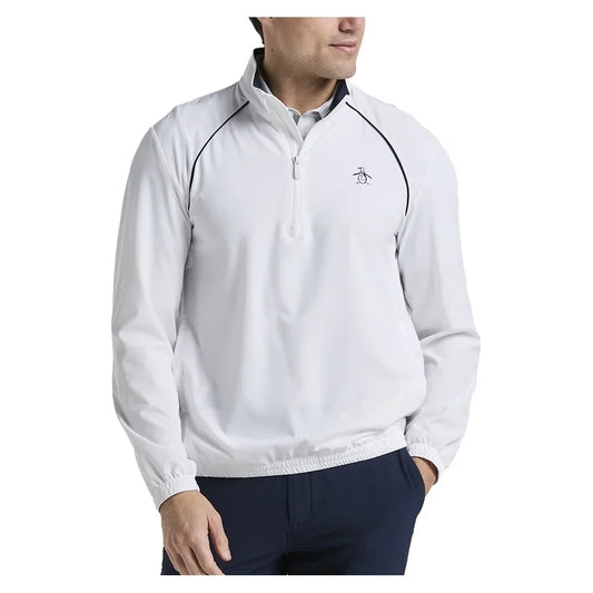 Men`s Tournament 1/4 Zip Tennis Top PENGUIN S 118_BT_WHITE