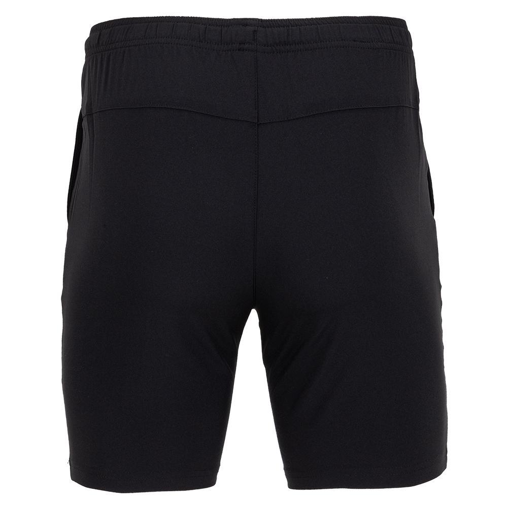 Men's Solid Performance 8 Inch Tennis Short Caviar Tournament Gear PENGUIN L