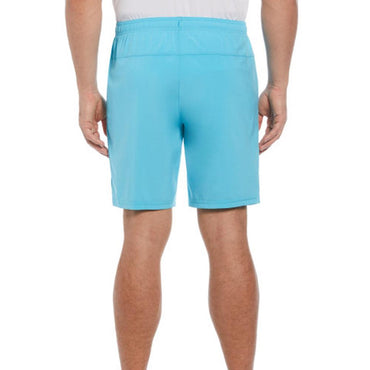 Men`s Solid 8 Inch Tennis Short Blue Grotto PENGUIN