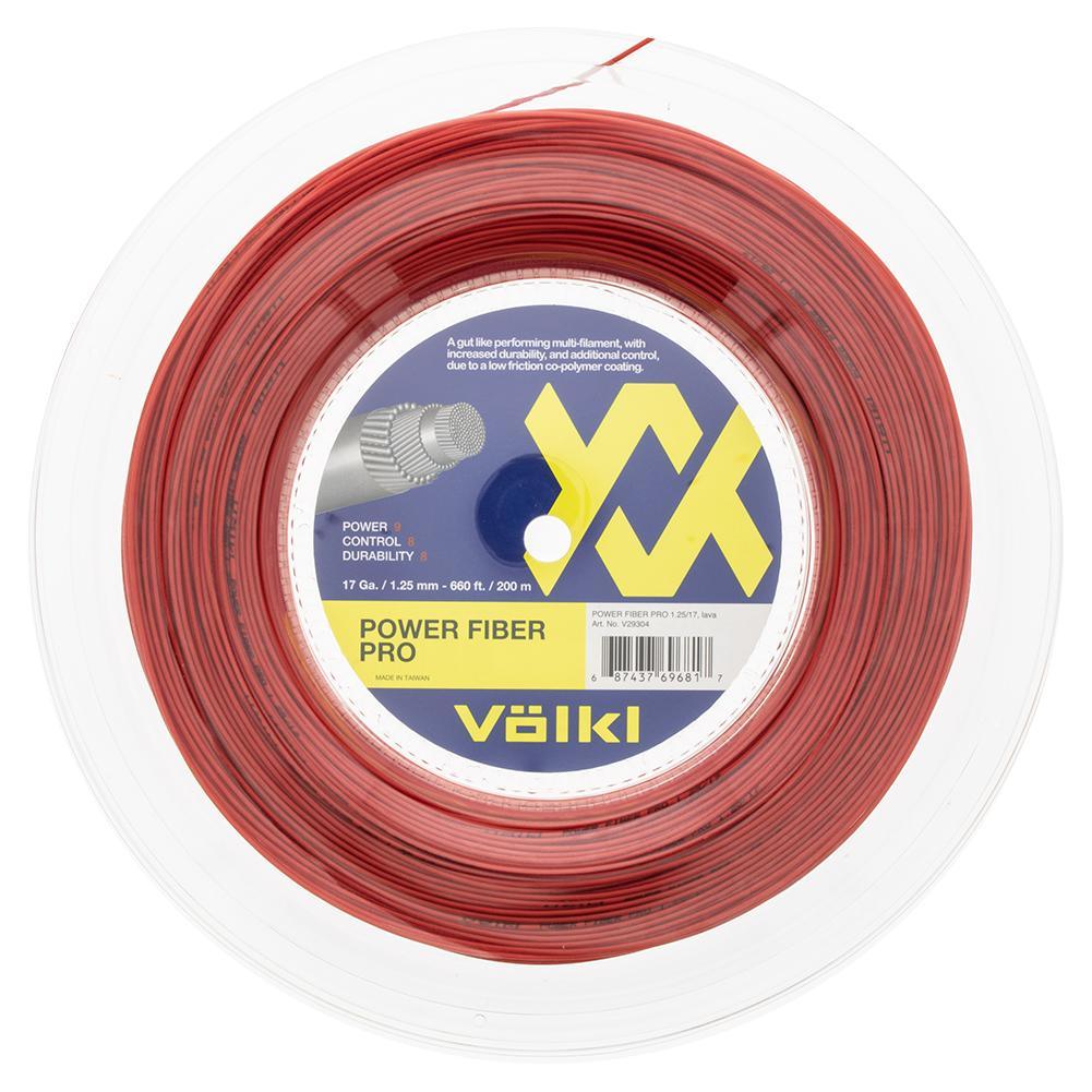 Power Fiber Pro Lava Tennis String Reel Strings VOLKL 16