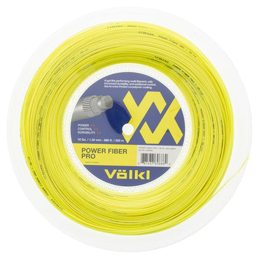 Power Fiber Pro Neon Yellow Tennis String Reel Strings VOLKL 18