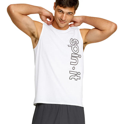 Men`s Josh Pickleball Tank Lavender Mist and Chalk SPIN-IT
