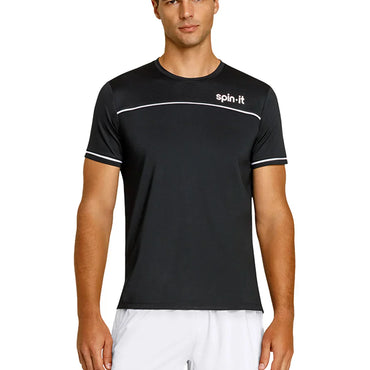 Men`s Lionel Short Sleeve Pickleball Tee SPIN-IT S OSC9_ONYX