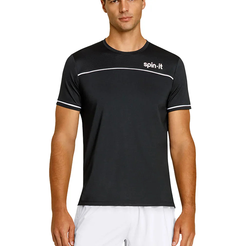 Men`s Lionel Short Sleeve Pickleball Tee SPIN-IT S OSC9_ONYX