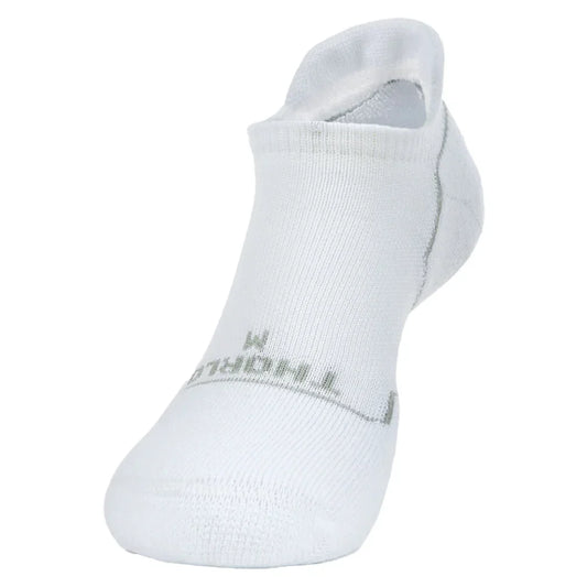 Light Cushion No Show Tab Pickleball Socks White THORLO S