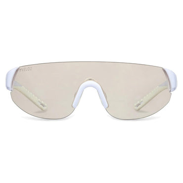 Shield Pickleball Eyewear White and Light Smoke SUNGLASSES PARALLEL