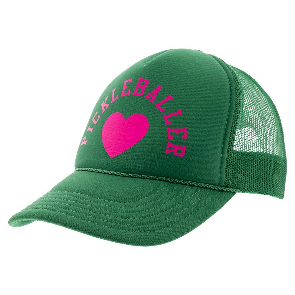 Pickleball Trucker Hat Green Caps And Visors RUNWAY ATHLETICS