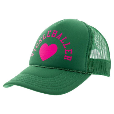 Pickleball Trucker Hat Green Caps And Visors RUNWAY ATHLETICS