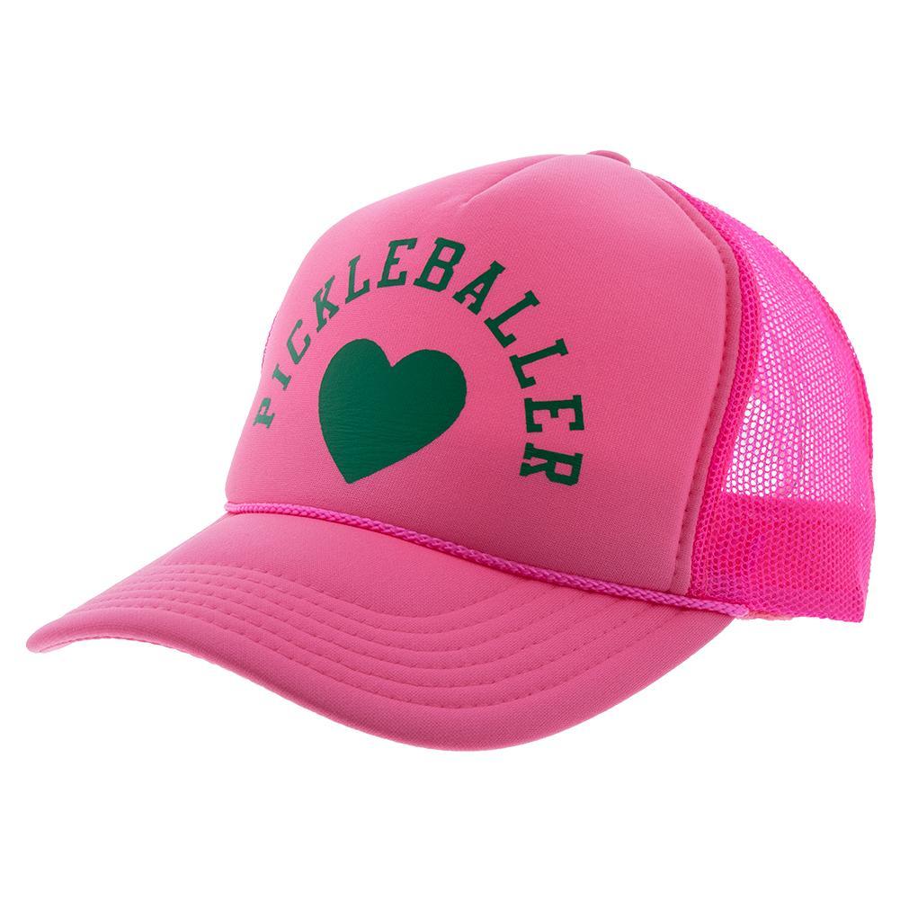 Pickleball Trucker Hat Pink Caps And Visors RUNWAY ATHLETICS