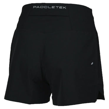 Womens Base Level Performance Tennis Short Black Womens Apparel PADDLETEK M
