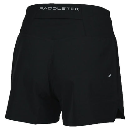 Womens Base Level Performance Tennis Short Black Womens Apparel PADDLETEK M