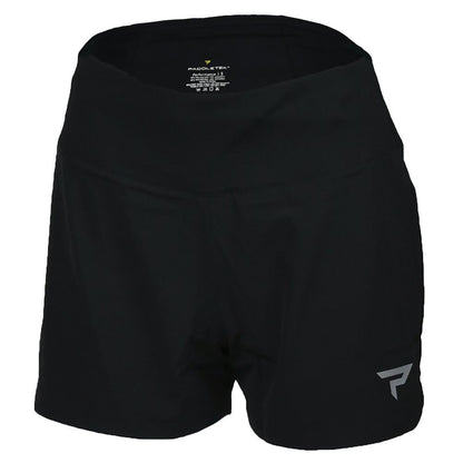 Womens Base Level Performance Tennis Short Black Womens Apparel PADDLETEK