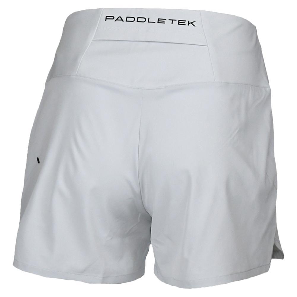 Womens Base Level Performance Tennis Short Glacier Gray Womens Apparel PADDLETEK L