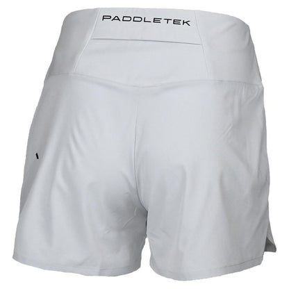 Womens Base Level Performance Tennis Short Glacier Gray Womens Apparel PADDLETEK L