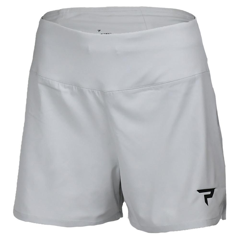 Womens Base Level Performance Tennis Short Glacier Gray Womens Apparel PADDLETEK XS