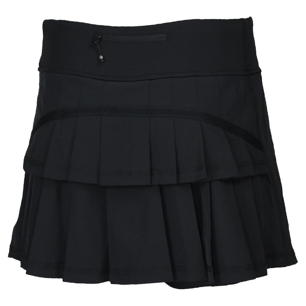Womens Performance Tennis Skort Black Womens Apparel PADDLETEK S