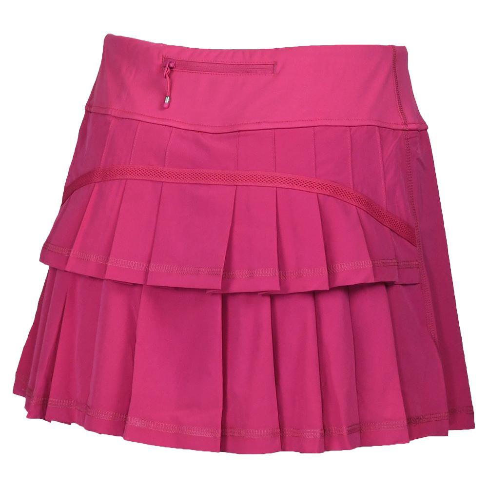 Womens Performance Tennis Skort Fuchsia Womens Apparel PADDLETEK M