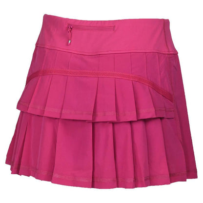 Womens Performance Tennis Skort Fuchsia Womens Apparel PADDLETEK M