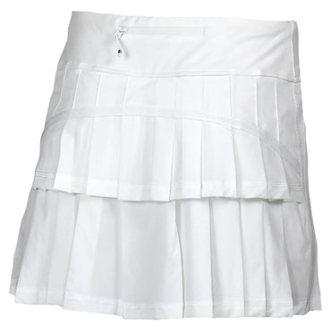 Womens Performance Tennis Skort White Womens Apparel PADDLETEK L