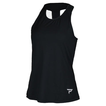 Womens Performance Tennis Tank Black Womens Apparel PADDLETEK S