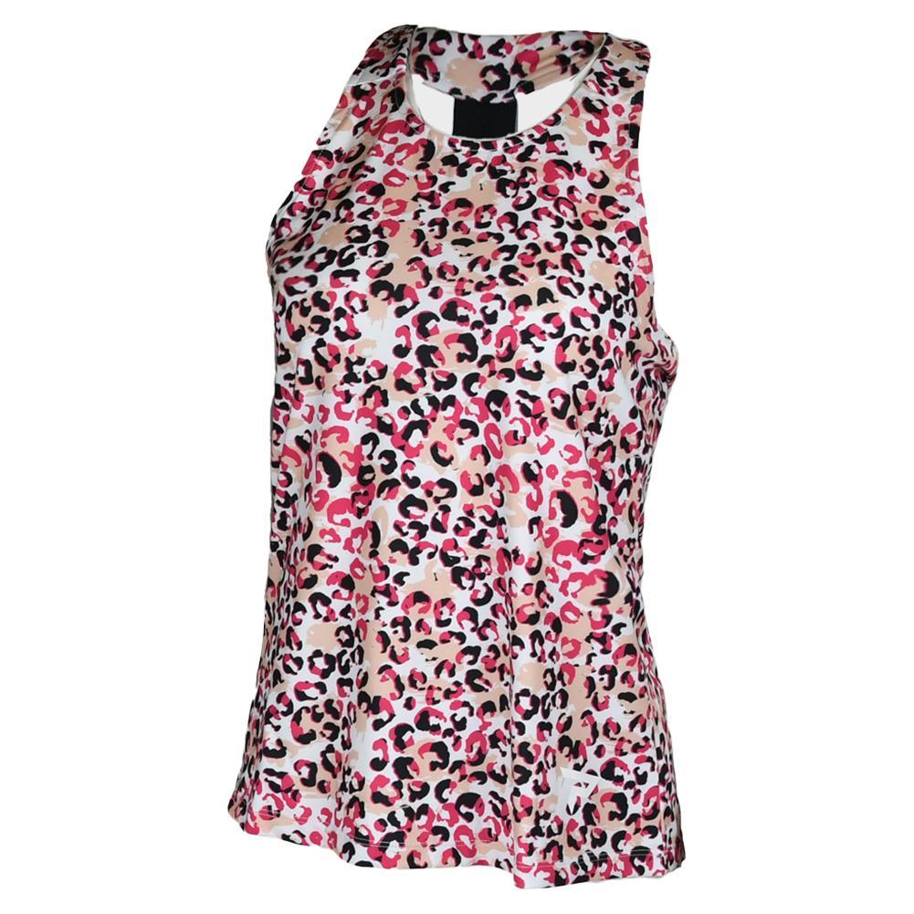 Womens Performance Tennis Tank Cheetah Print Womens Apparel PADDLETEK S