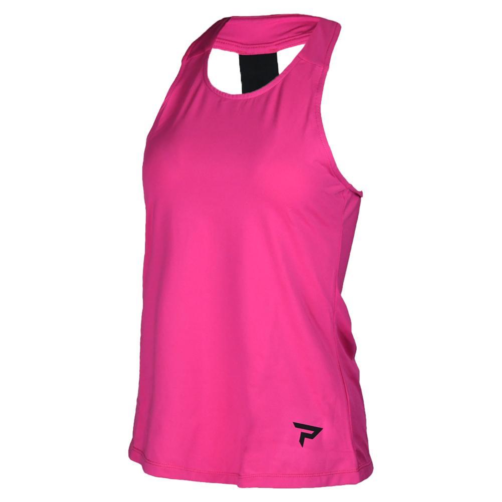 Womens Performance Tennis Tank Fuchsia Womens Apparel PADDLETEK M