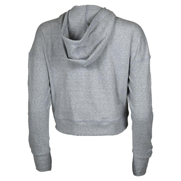 Womens Cropped Fleece Tennis Hoodie Glacier Gray Womens Apparel PADDLETEK M