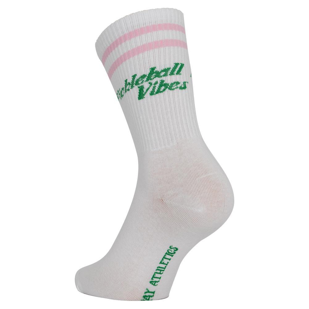 Pickleball Vibes Socks Pink and Green Socks RUNWAY ATHLETICS