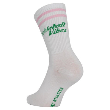 Pickleball Vibes Socks Pink and Green Socks RUNWAY ATHLETICS