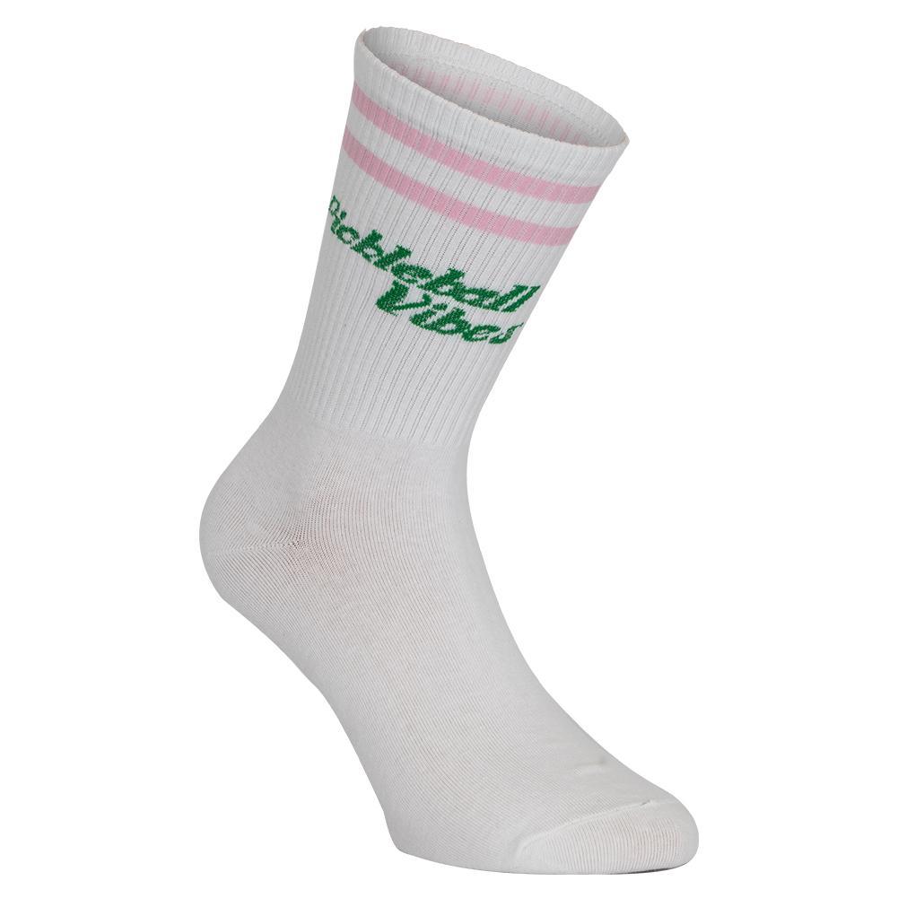 Pickleball Vibes Socks Pink and Green Socks RUNWAY ATHLETICS