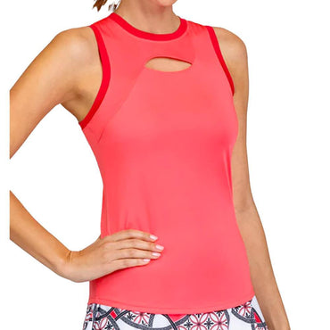 Women's Rhoswen Racerback Pickleball Tank Lychee Pink Womens Apparel TAIL L
