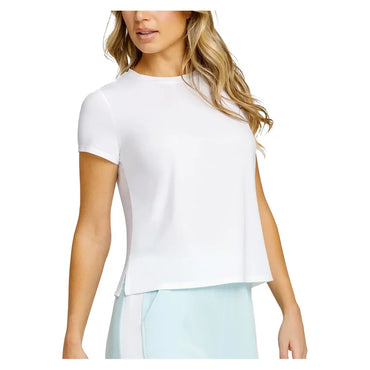 Women`s Bijou Boxy Short Sleeve Pickleball Top SPIN-IT XS 1207_CHALK
