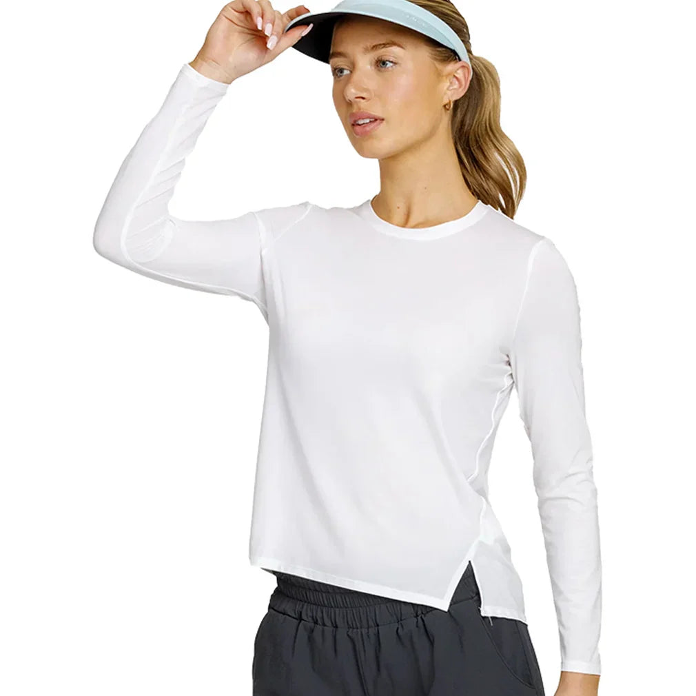 Women`s Friday Long Sleeve Pickleball Top SPIN-IT XS CSN8_CHALK