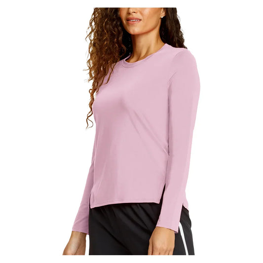 Women`s Friday Long Sleeve Pickleball Top SPIN-IT XS 2969_LAVENDER_MIST