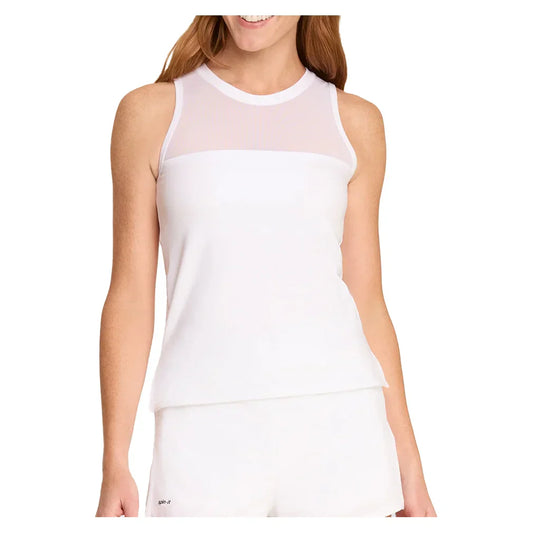 Women`s Jaedyn Tennis Tank with Bra SPIN-IT S 1209_CHALK