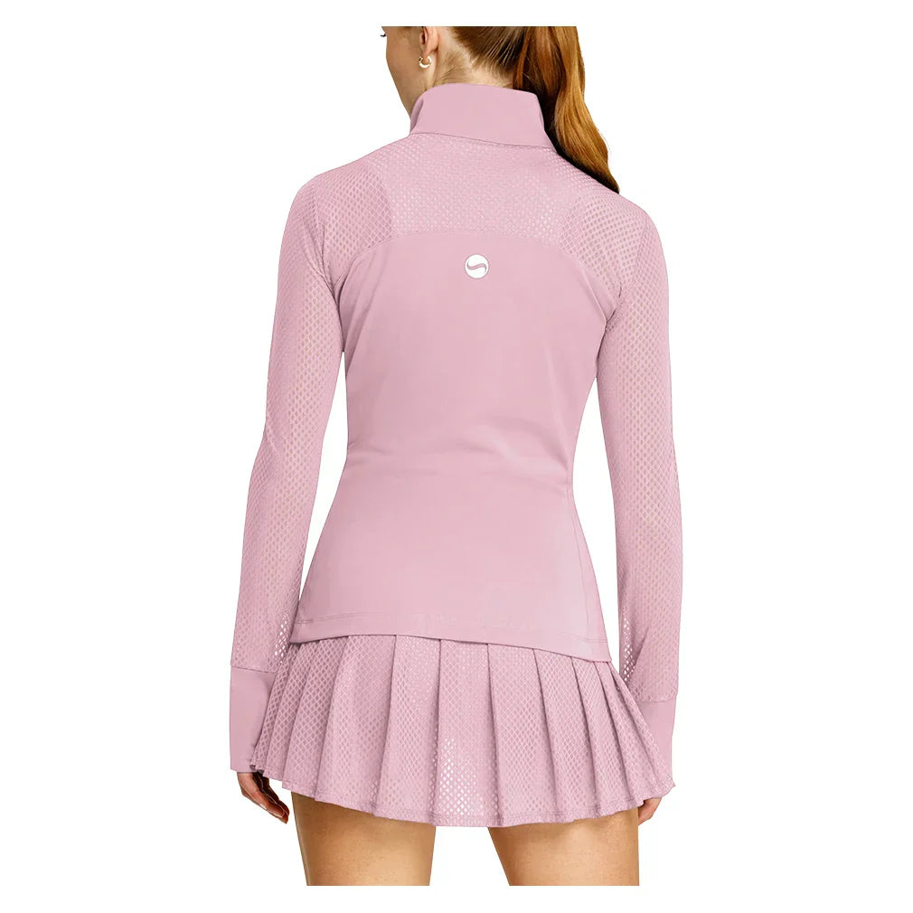 Women`s Caryn Full Zip Pickleball Jacket Lavender Mist SPIN-IT