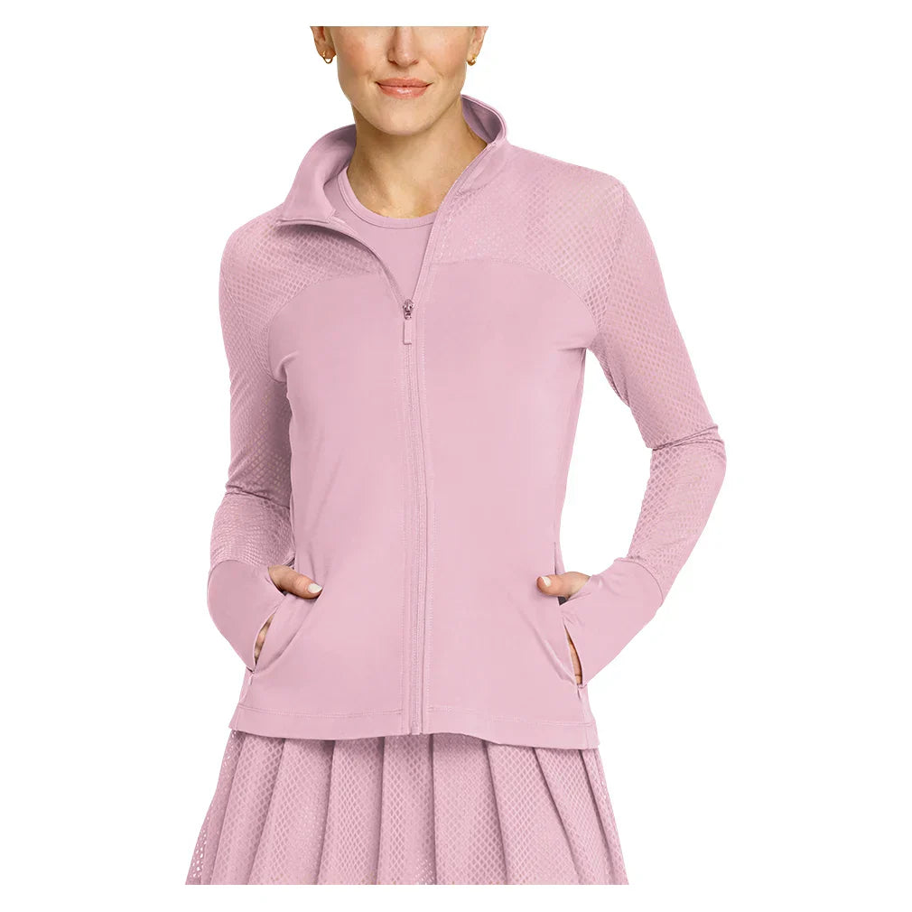 Women`s Caryn Full Zip Pickleball Jacket Lavender Mist SPIN-IT