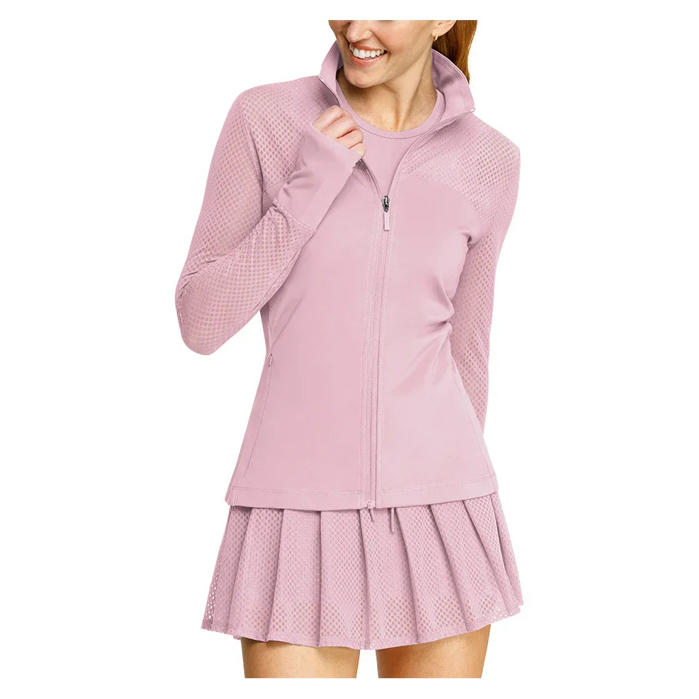 Women`s Caryn Full Zip Pickleball Jacket Lavender Mist SPIN-IT S LAVENDER_MIST
