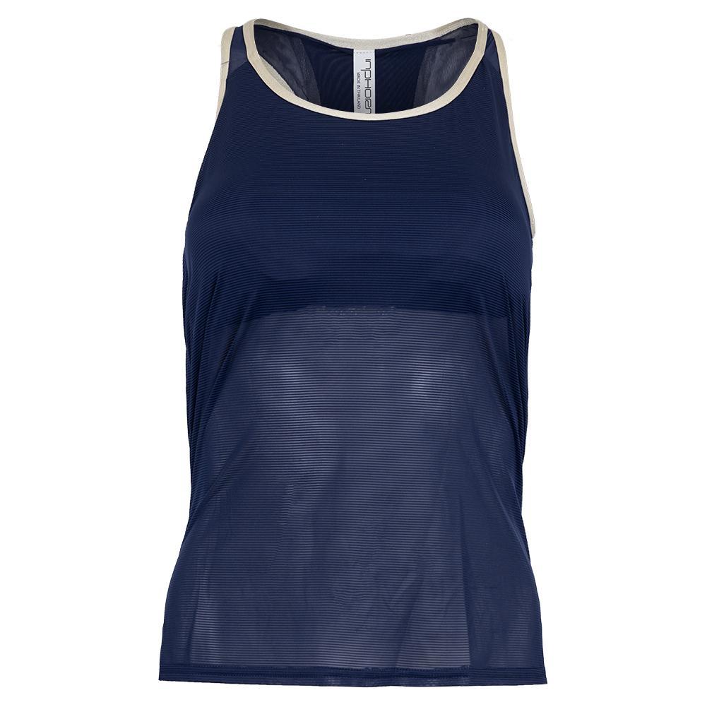 Women`s Quinn Tennis Tank Ink and Silver Sand WOMENS APPAREL INPHORM L