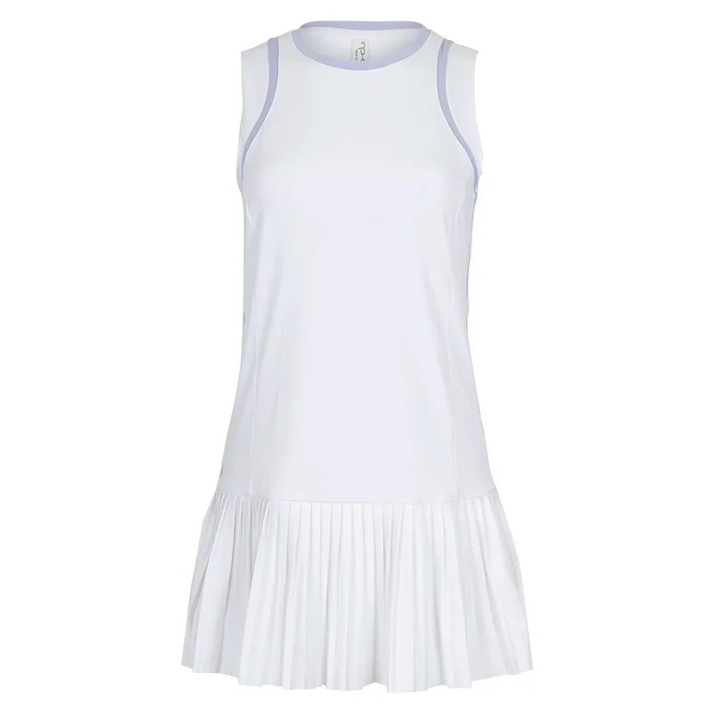 Women`s Elle Tennis Dress White and Cosmic INPHORM XS