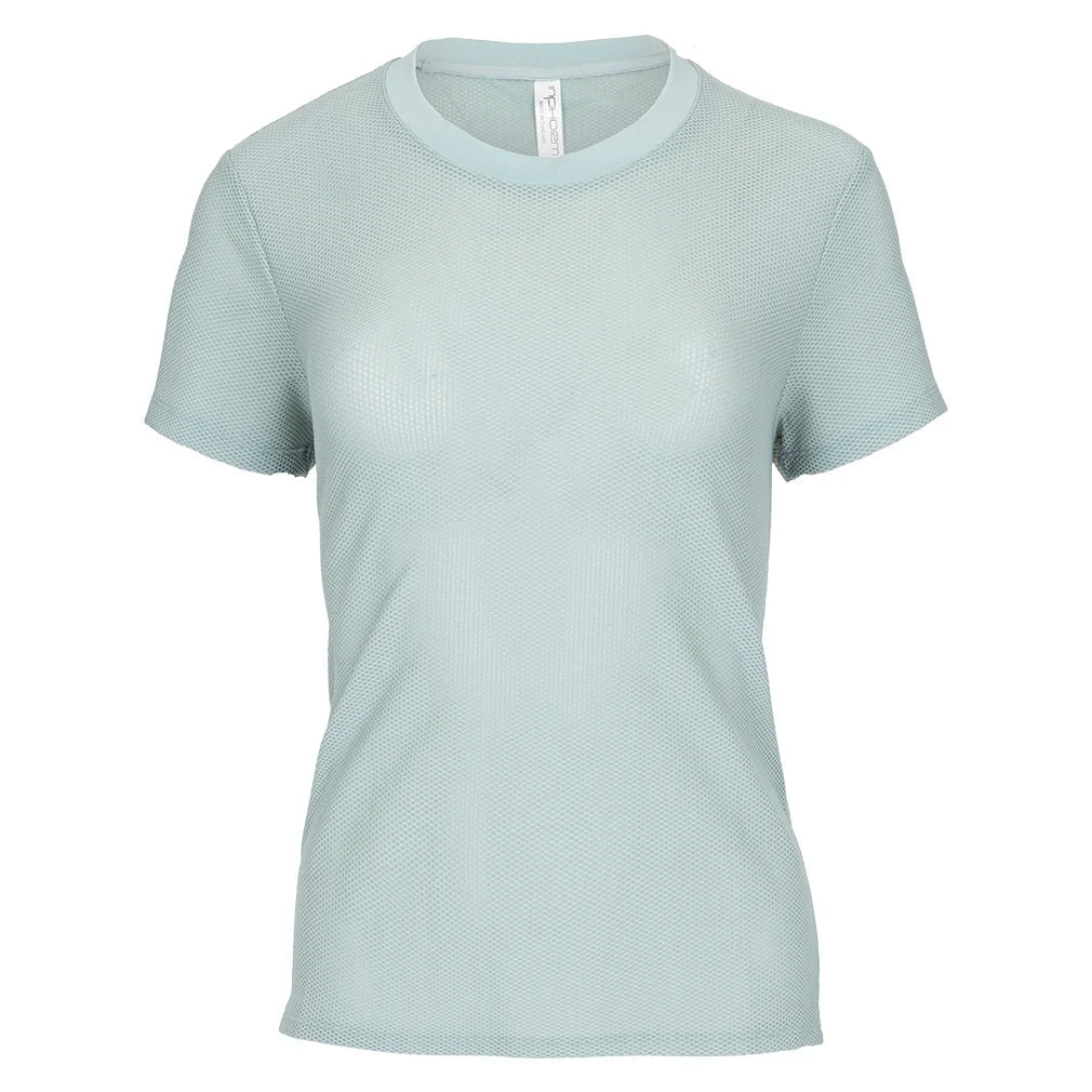 Women`s Baila Short Sleeve Tennis Top Veridian INPHORM XS