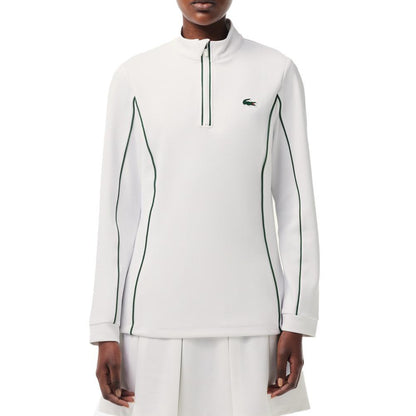 Women`s Slim Fit Contrast Sleeve Tennis Jacket WOMENS APPAREL LACOSTE M