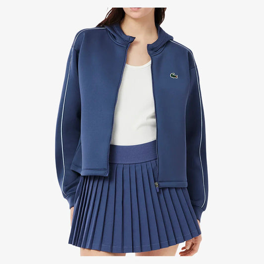 Women`s Sport Hooded Tennis Jacket LACOSTE 4(EUR36) HIG_PRIMEVERE/RUISSE