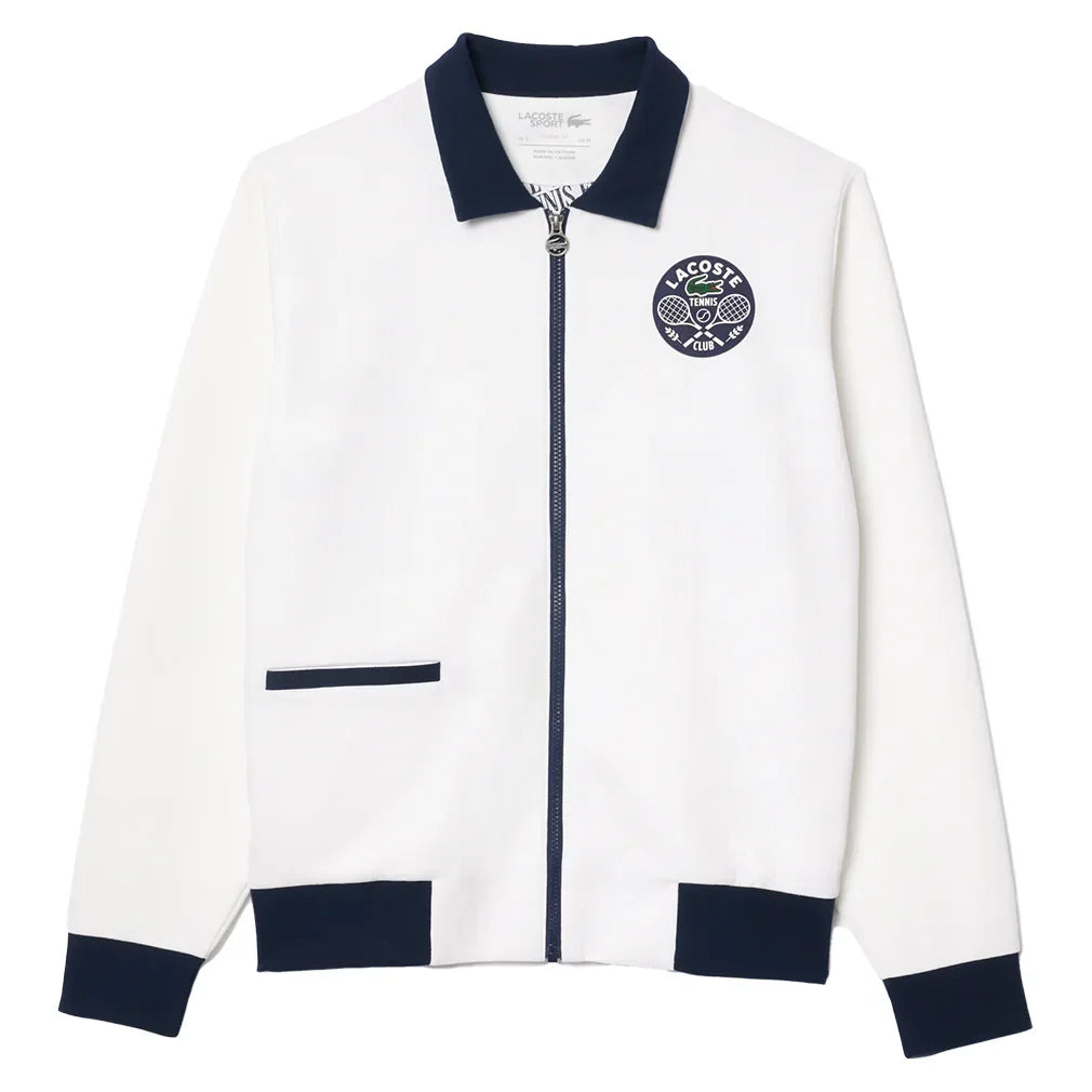 Mens Heritage Tennis Jacket MENS APPAREL LACOSTE SMALL 522_BLANC/MARINE