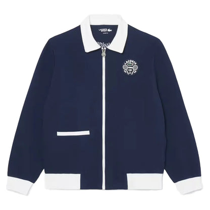 Mens Heritage Tennis Jacket MENS APPAREL LACOSTE SMALL 525_MARINE/BLANC